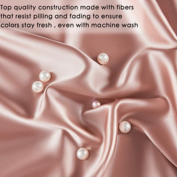 NEW 4 Pcs Satin Sheets -Silky Soft Extra Deep Pocket  Sheet Sets - Picture 12 of 16